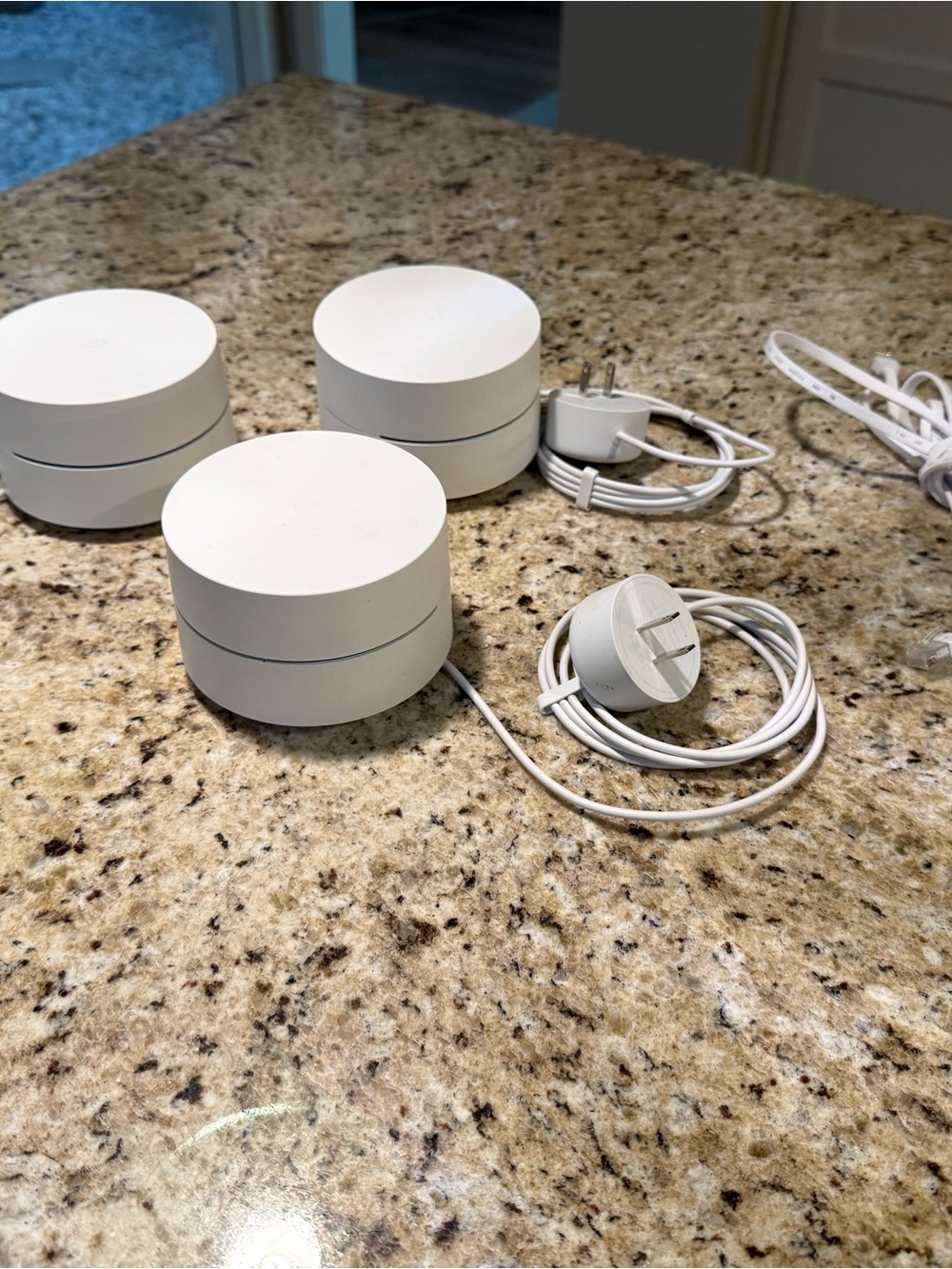 Google Home White Mesh WiFi System Router Nodes (Set of 3)